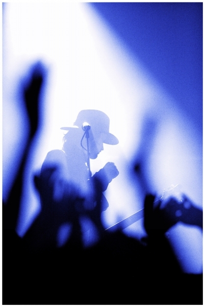 Photograph Mark Cadogan Sergio Pizzorno  Kasabian on One Eyeland